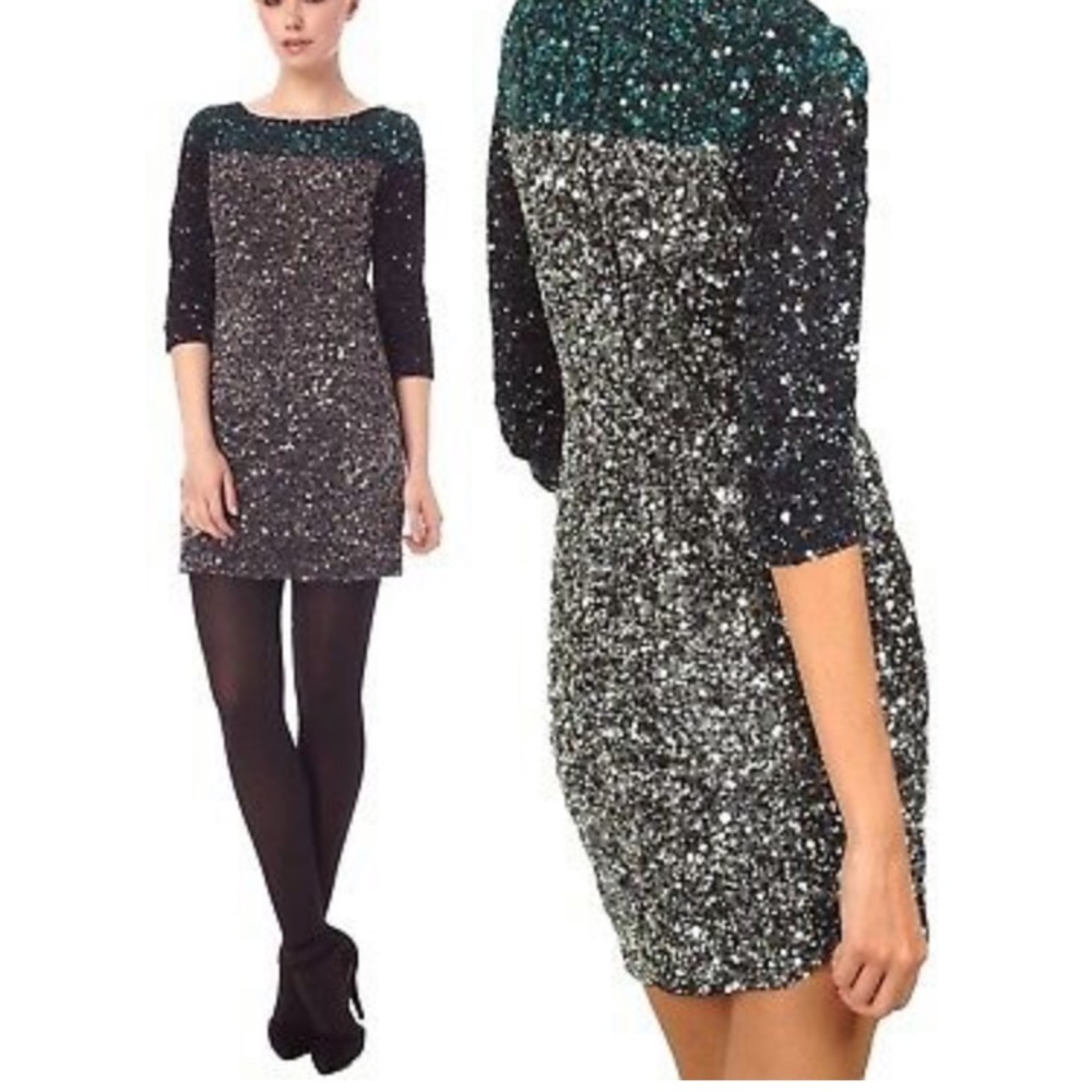French Connection (FCUK) sequin shift dress